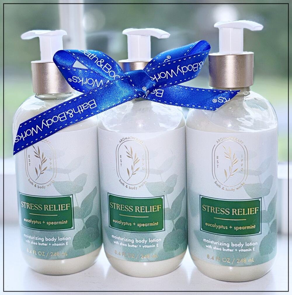 Bath & Body Works Eucalyptus Spearmint Aromatherapy Moisturizing Body Lotion x3 - Picture 1 of 4